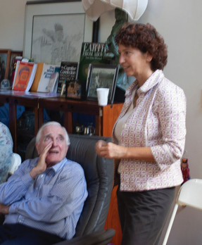 Valerie Landau with Douglas Engelbart